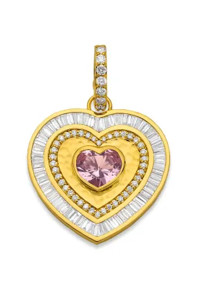 Fancy Cut Diamond Heart Pendant