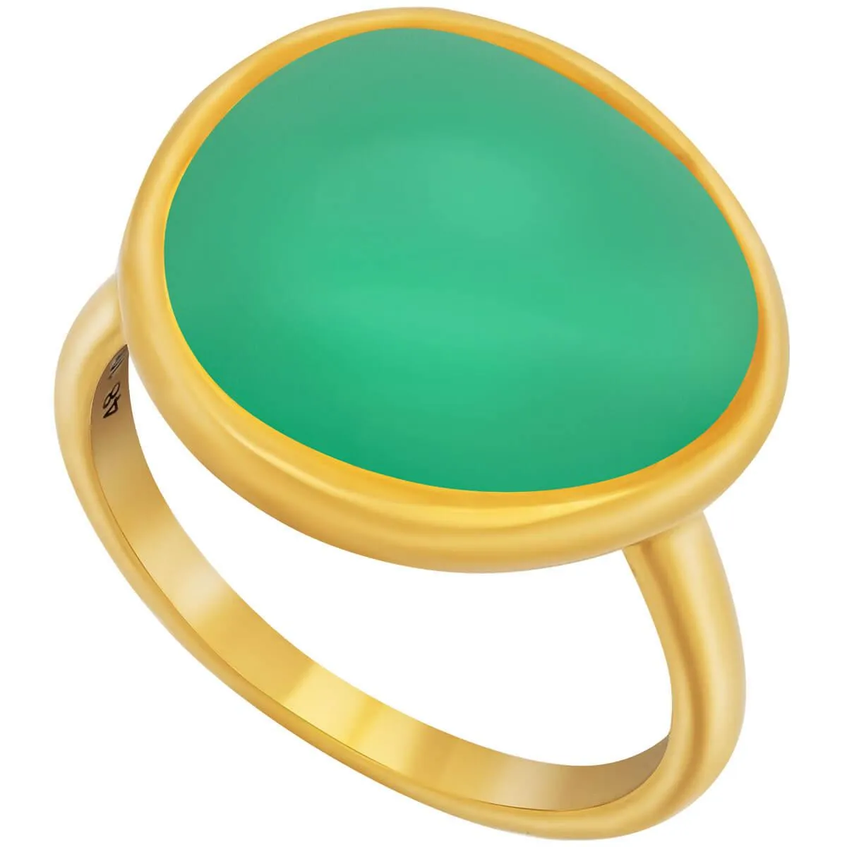 Fred of Paris Women's Ring - Belles Rives Chrysoprase Gem, Size 3.75 | 4B0810-046