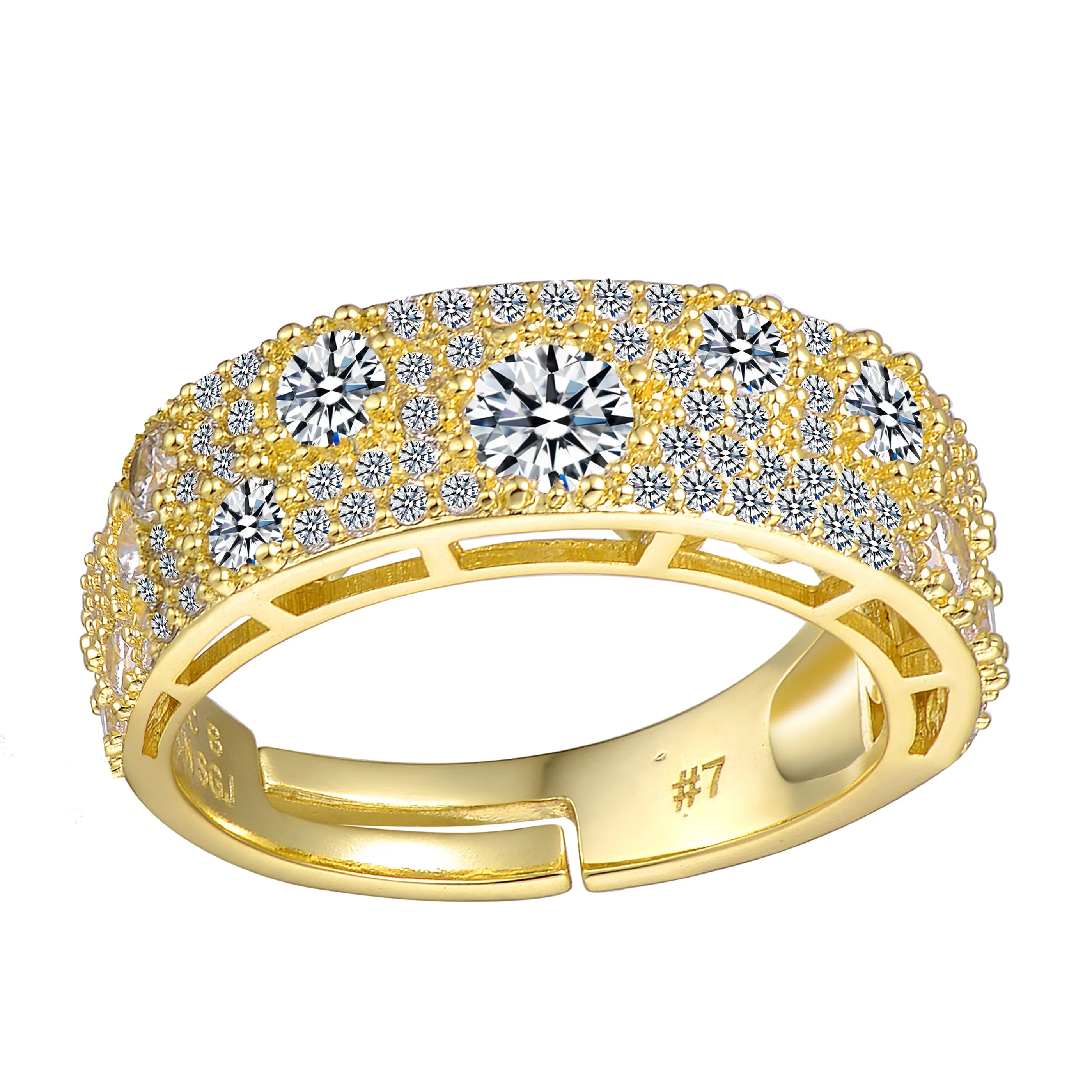 Gabrielle Pave Band Ring