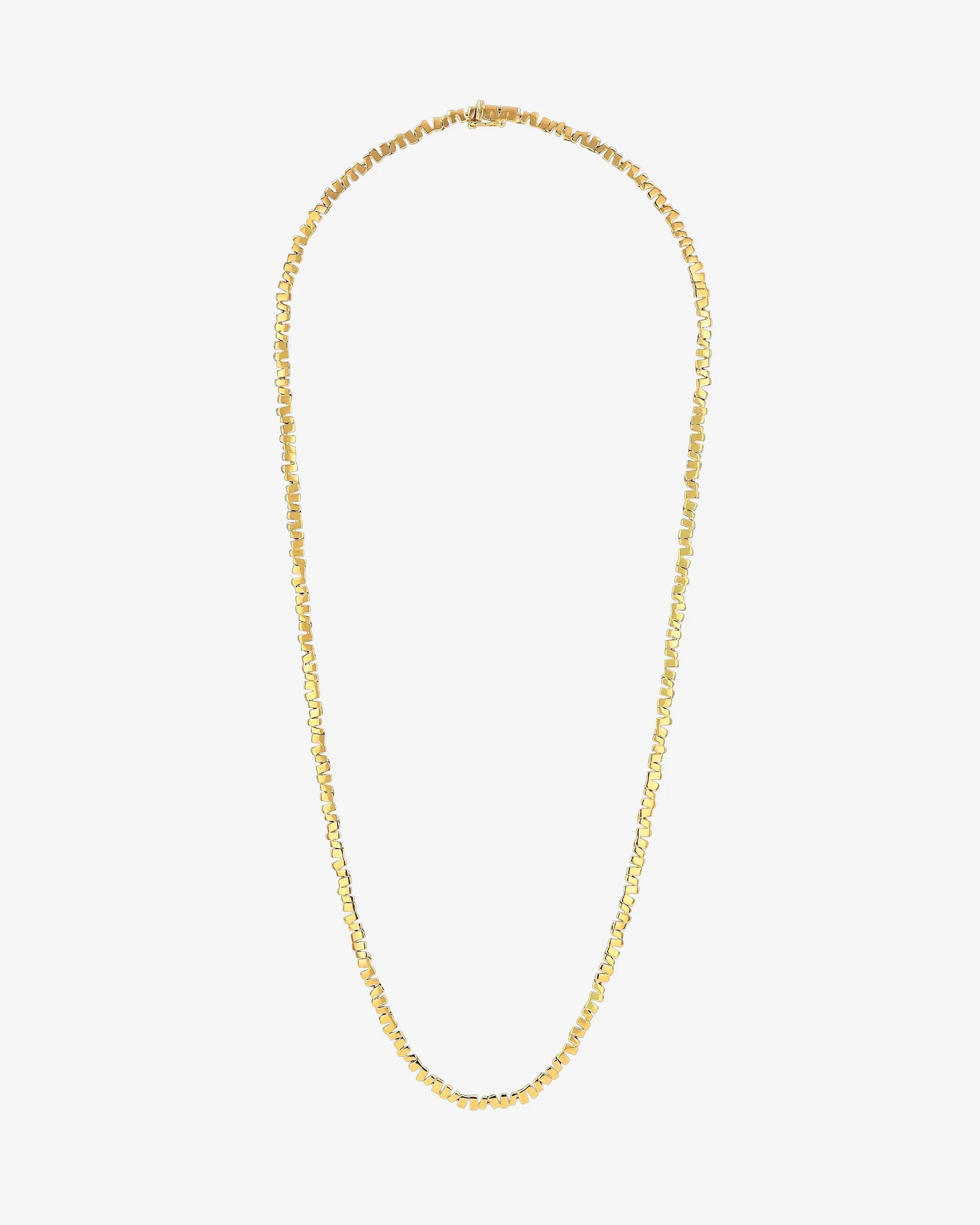 Golden Mini Tennis Necklace