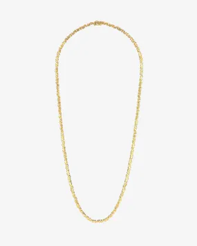 Golden Mini Tennis Necklace