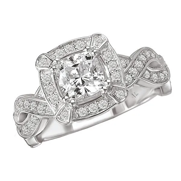 Halo Semi Mount Diamond Ring