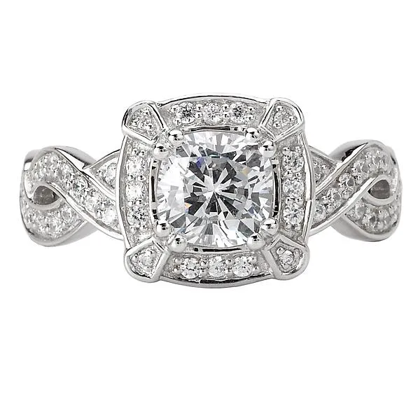 Halo Semi Mount Diamond Ring