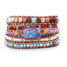 Handmade Bracelet Bohemian Amazonite Unisex