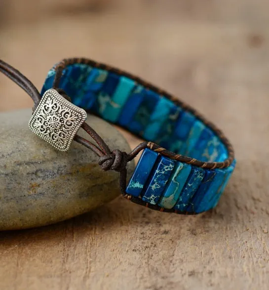 Handmade Multi Color Natural Stone strand Bracelets, Evoke your inner Chakra