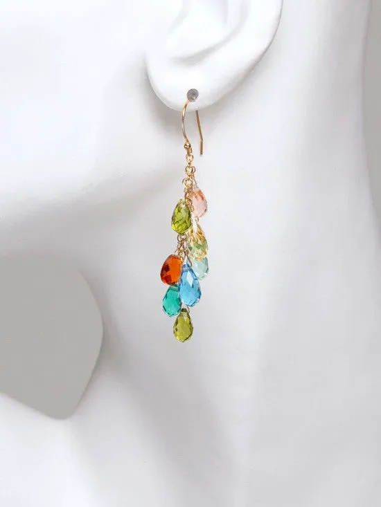 Holly Yashi Lorelei Cluster Earrings - Seashore