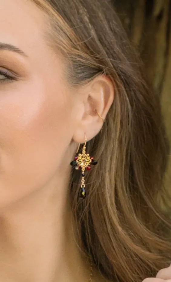 Holly Yashi Valentina Earrings - Scarlet