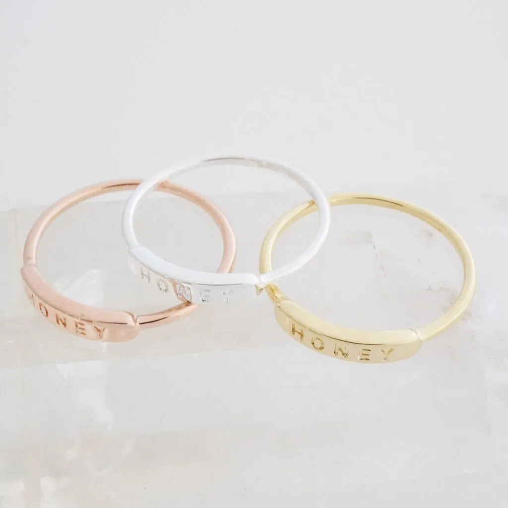 HONEY Imprint Ring - Final Sale