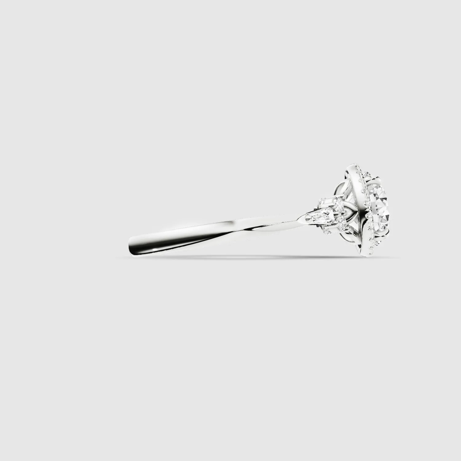 Ira Lab Grown Diamond Solitaire Ring - The Mystic Halo Collection-Round
