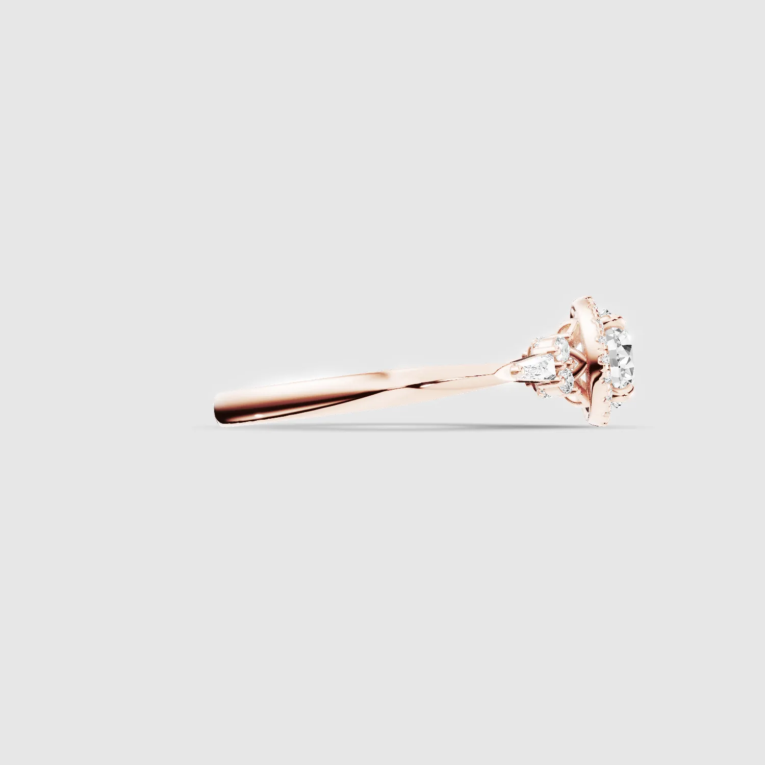 Ira Lab Grown Diamond Solitaire Ring - The Mystic Halo Collection-Round