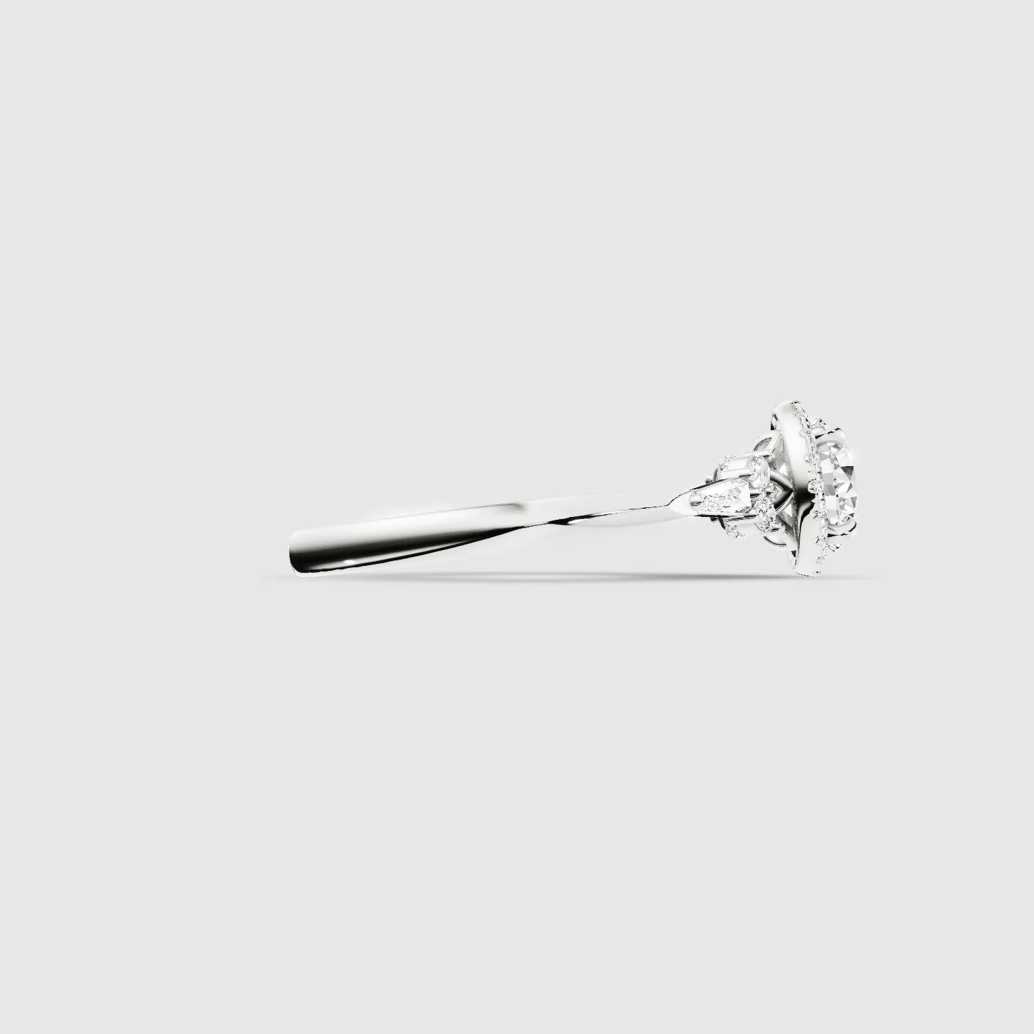 Ira Lab Grown Diamond Solitaire Ring - The Mystic Halo Collection-Round