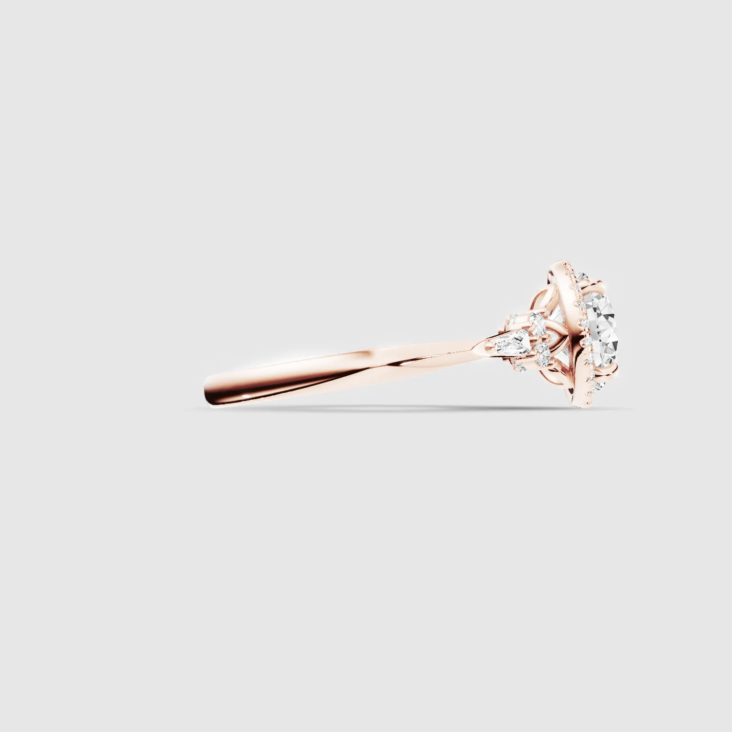 Ira Lab Grown Diamond Solitaire Ring - The Mystic Halo Collection-Round