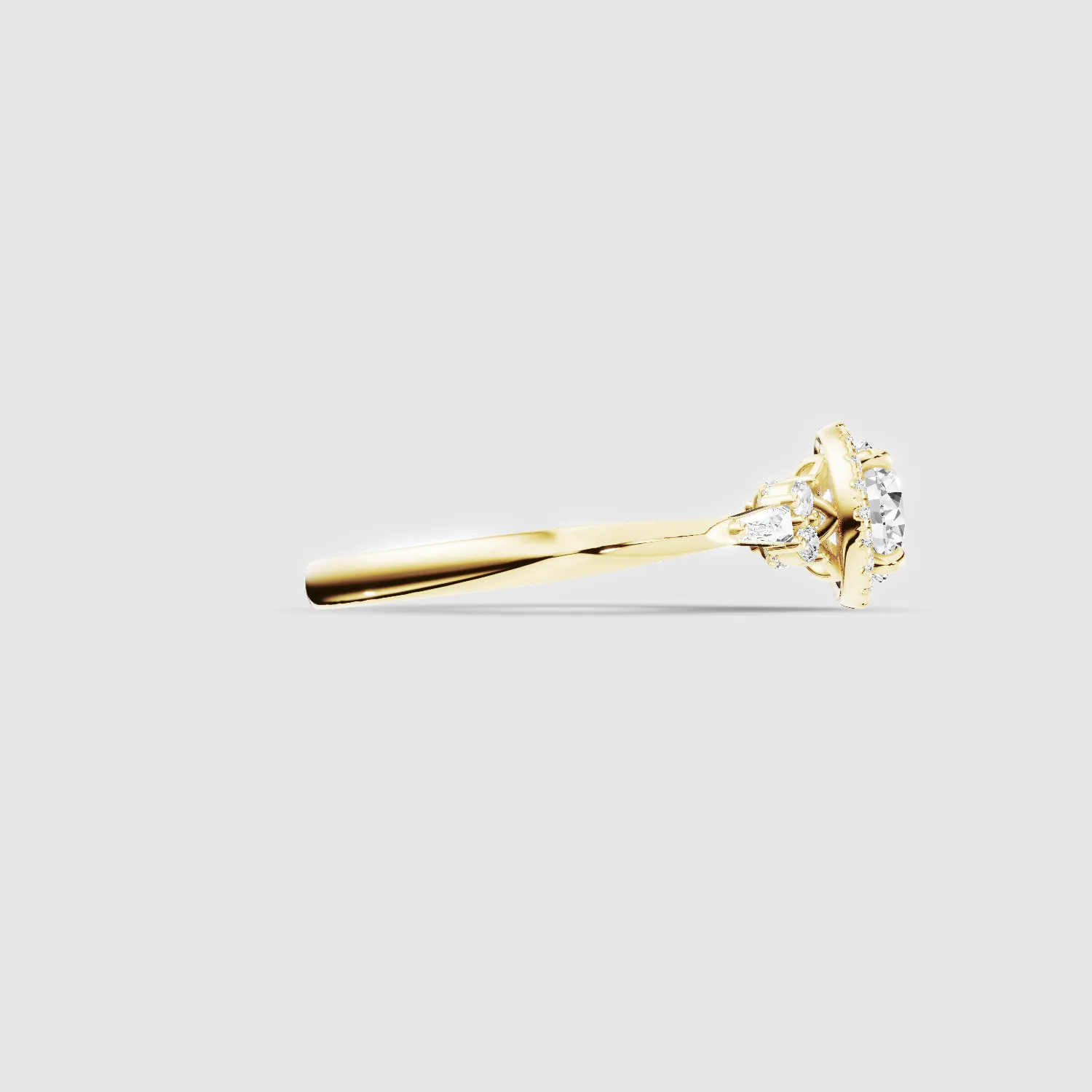 Ira Lab Grown Diamond Solitaire Ring - The Mystic Halo Collection-Round
