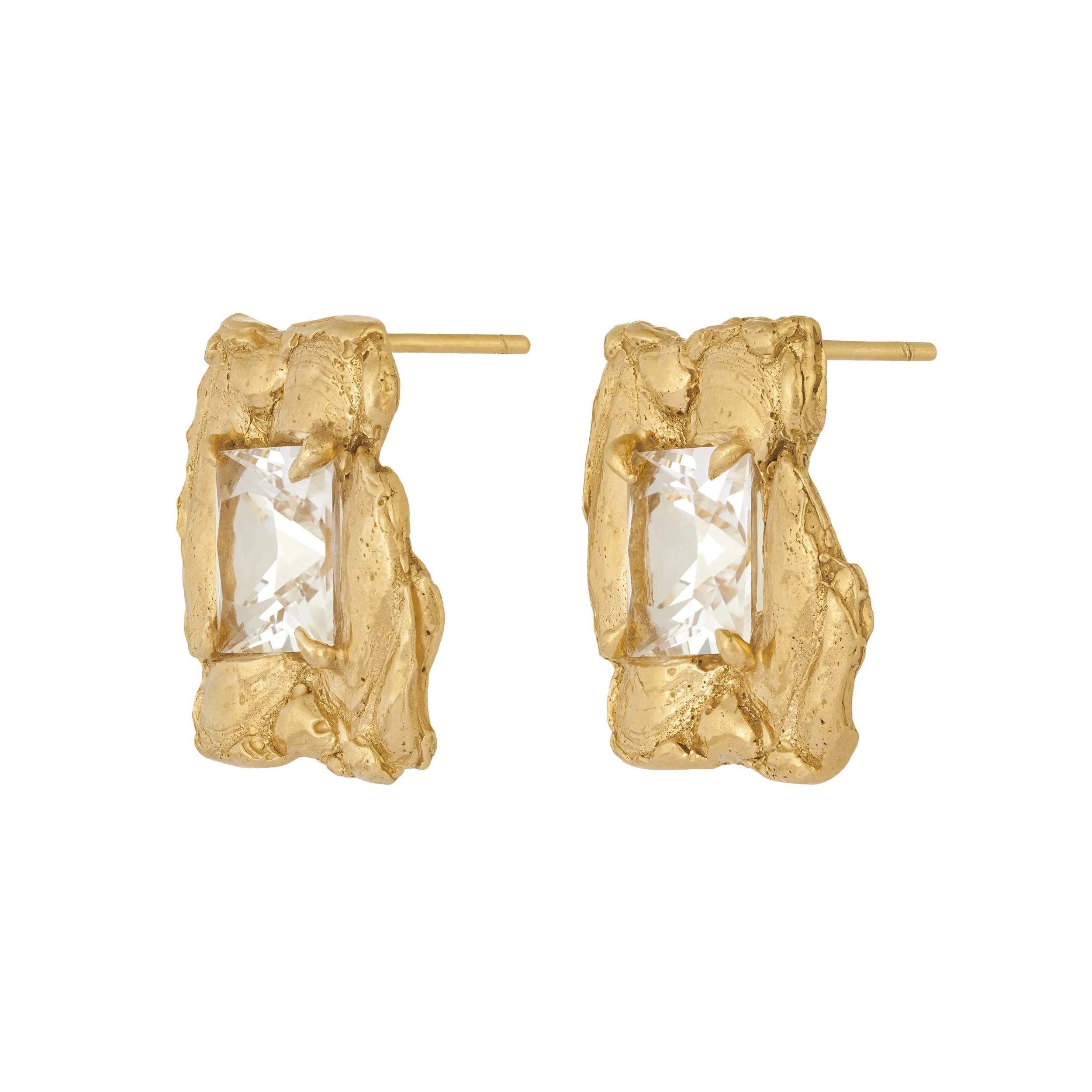 Jaqi White Sapphire Earrings