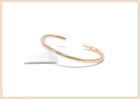 Journey Gold Bangle Cuff Bracelet