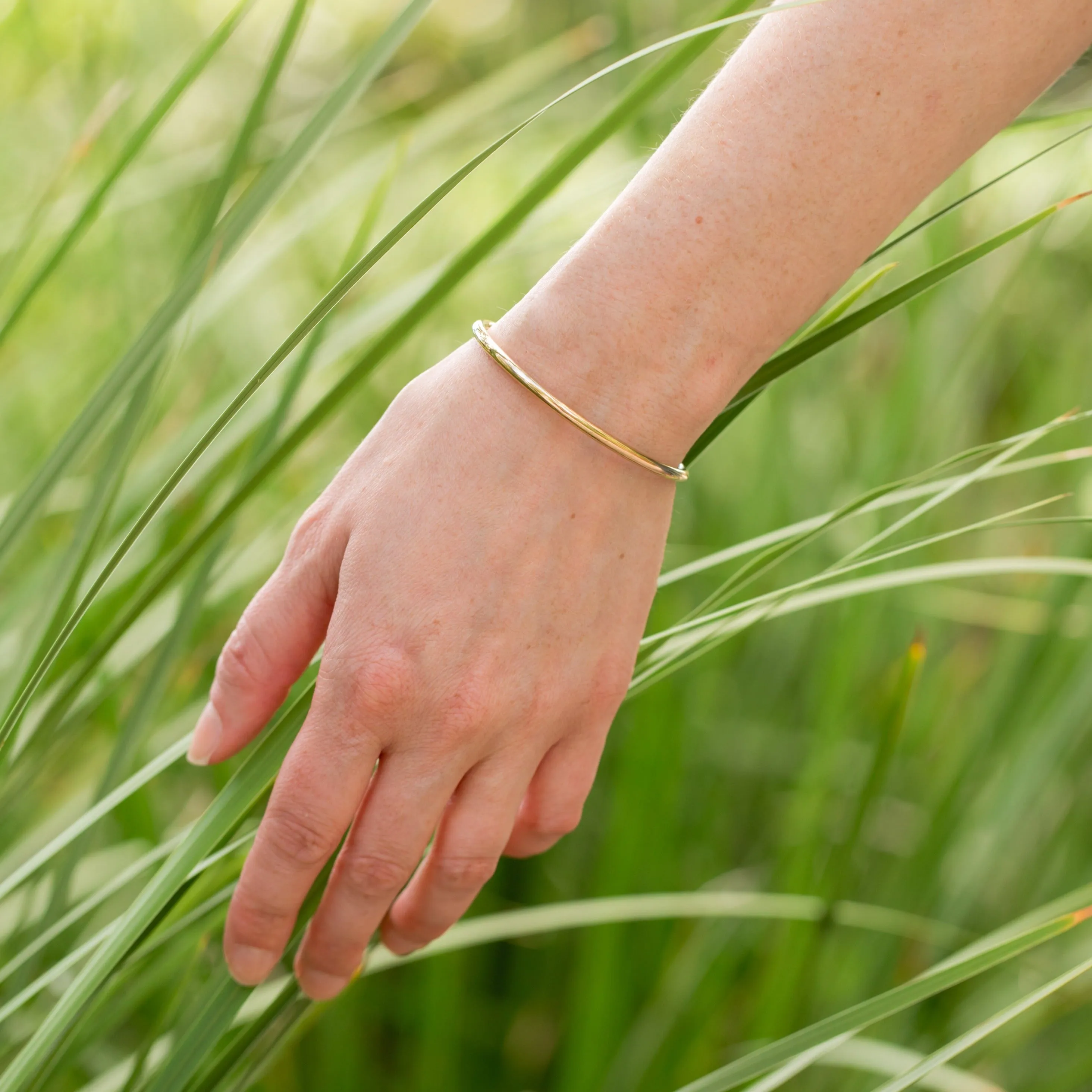 Journey Gold Bangle Cuff Bracelet
