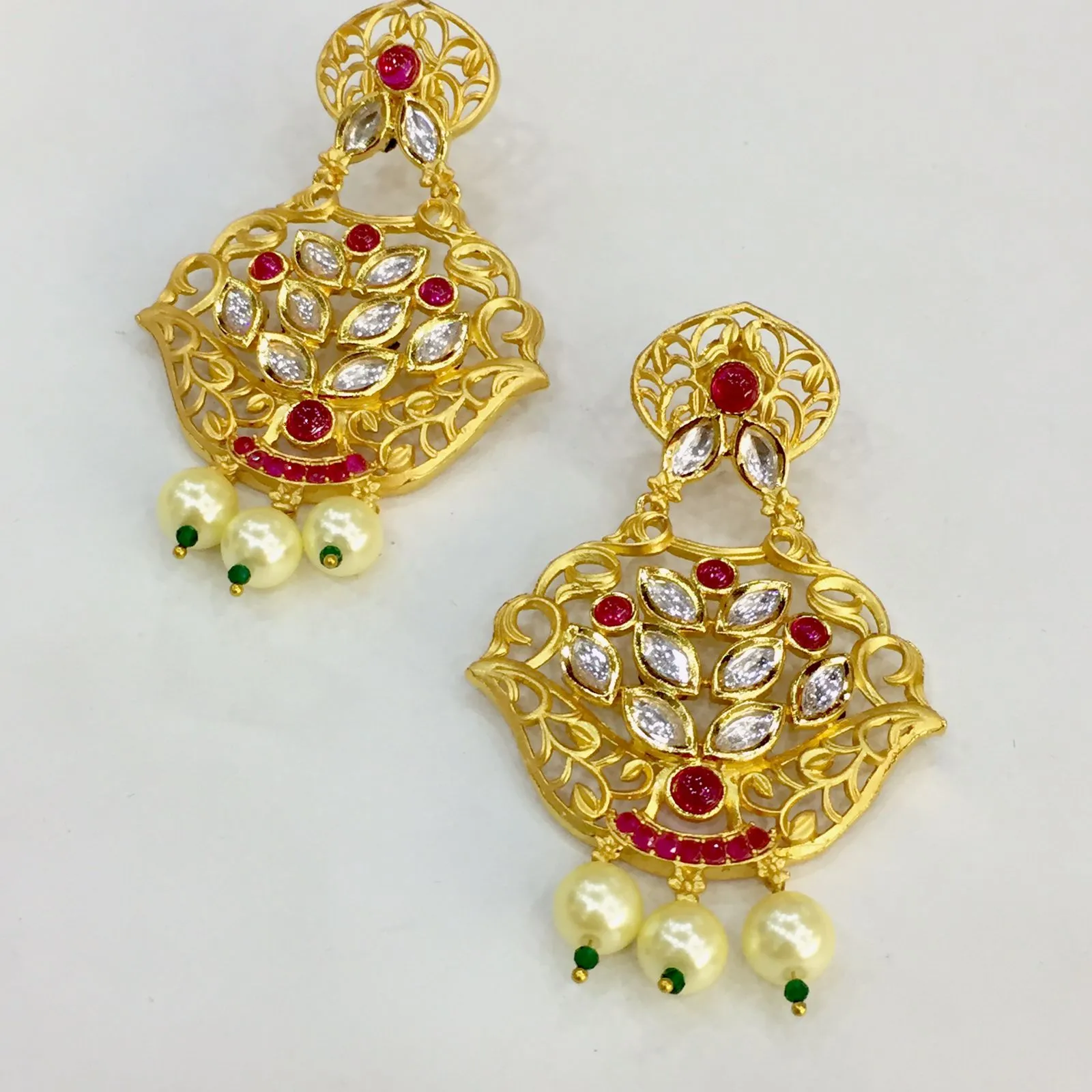 kundan Earrings 294020