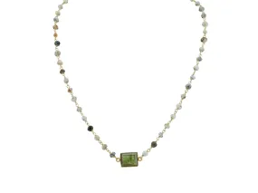 Labradorite & Agate Stone Necklace