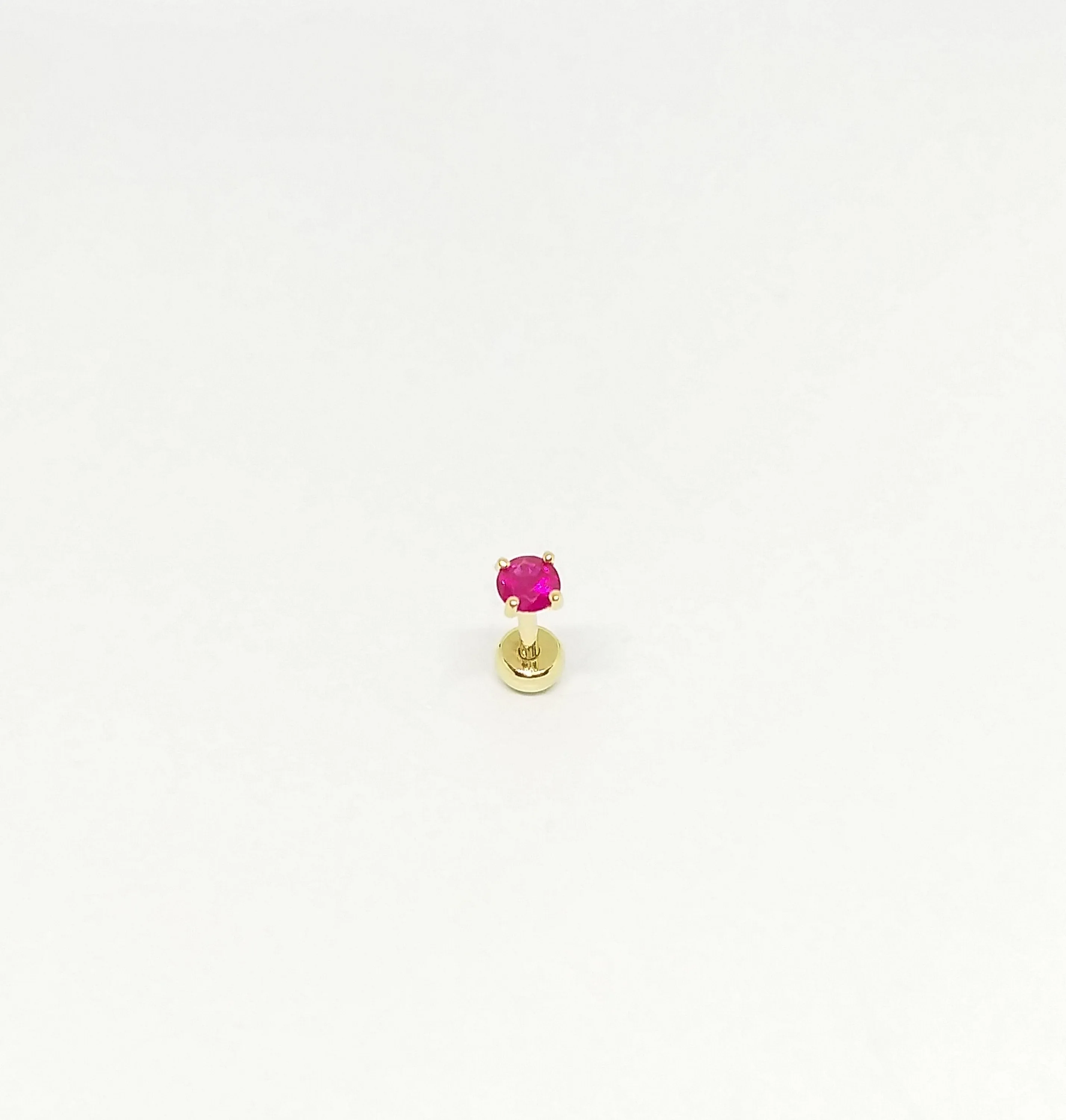 Labret Ruby Stud