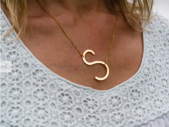 Large Letter Necklace