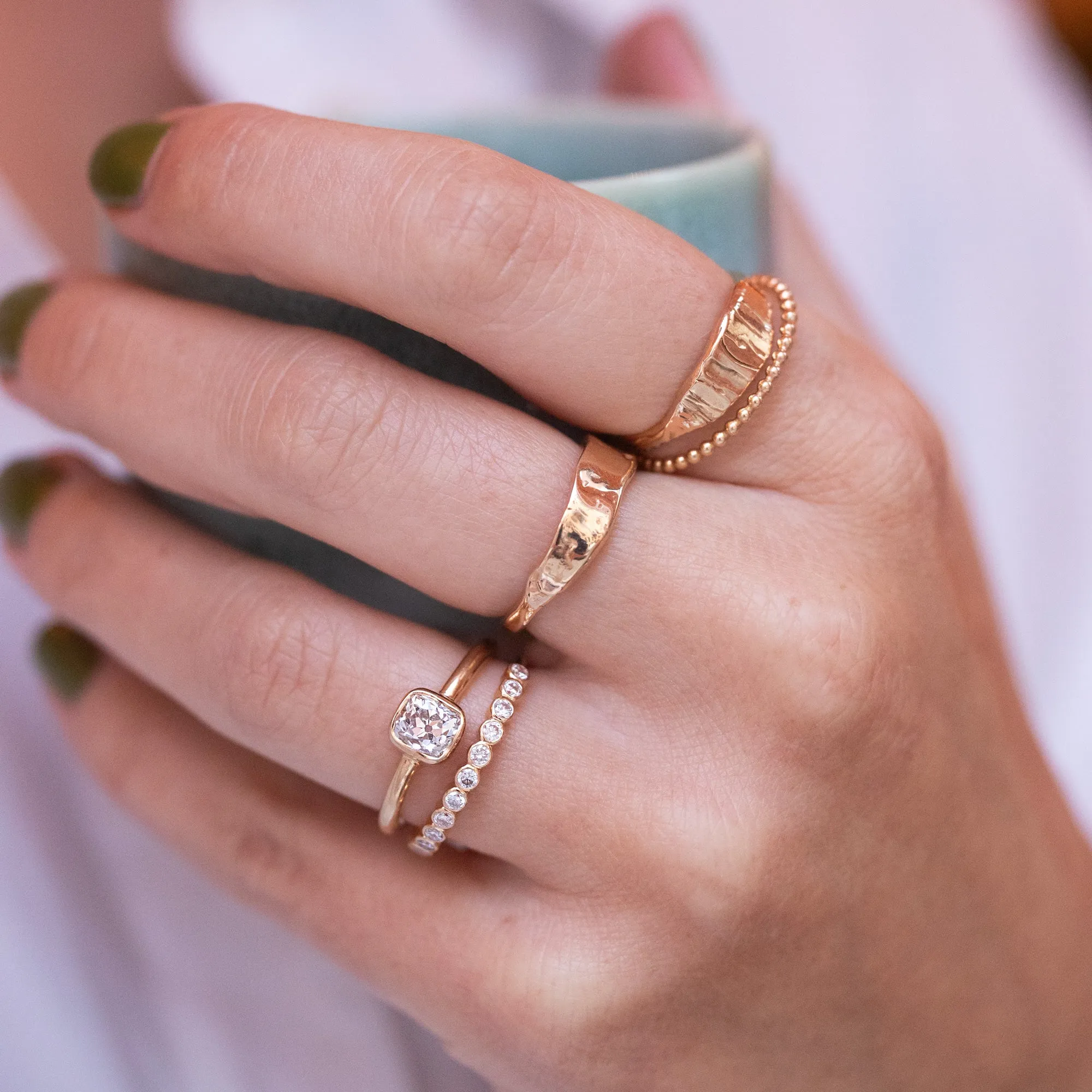 Les Vivants - Traces gold ring