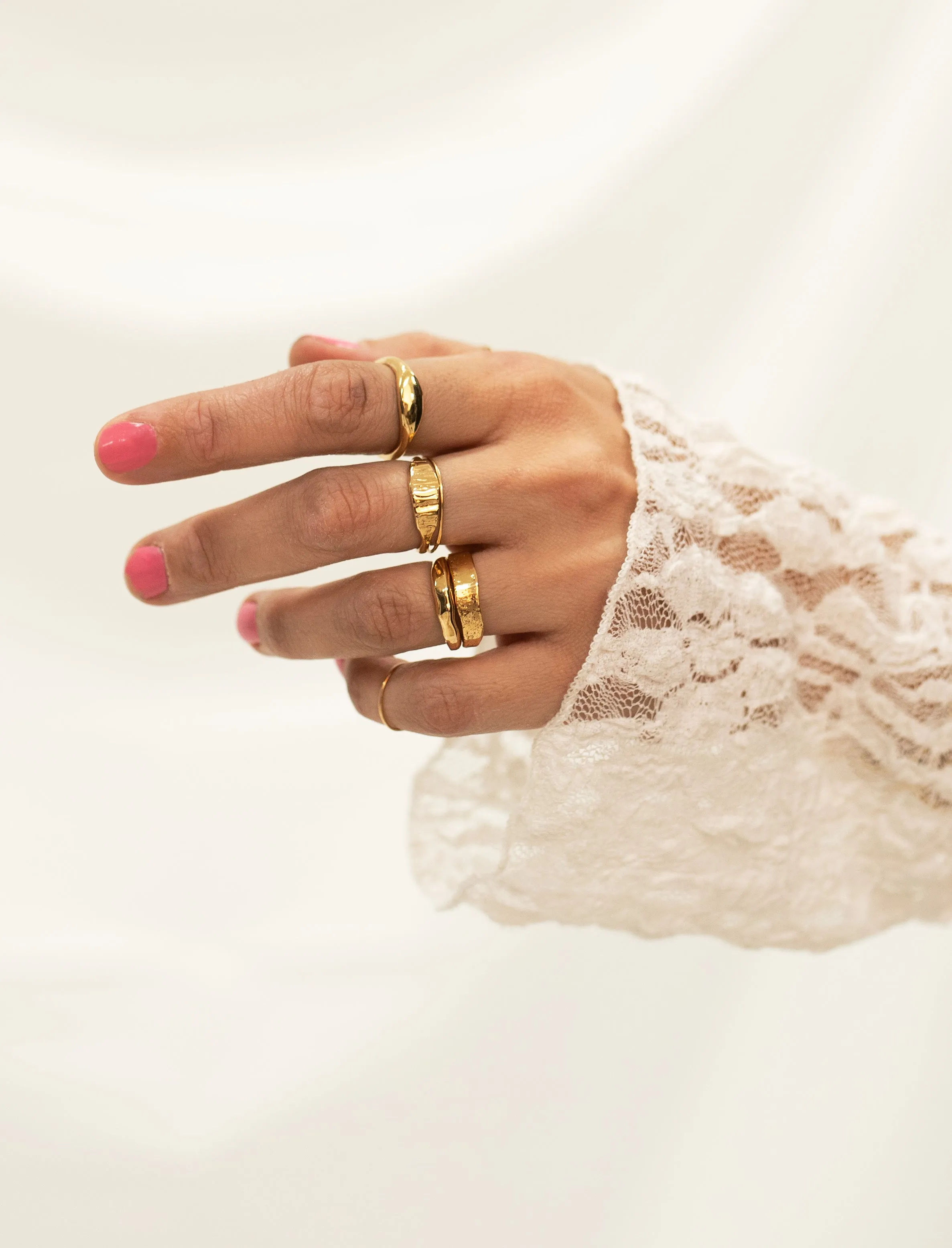 Les Vivants - Traces gold ring