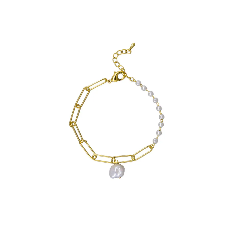 Lolly Bracelet - Gold   Pearl
