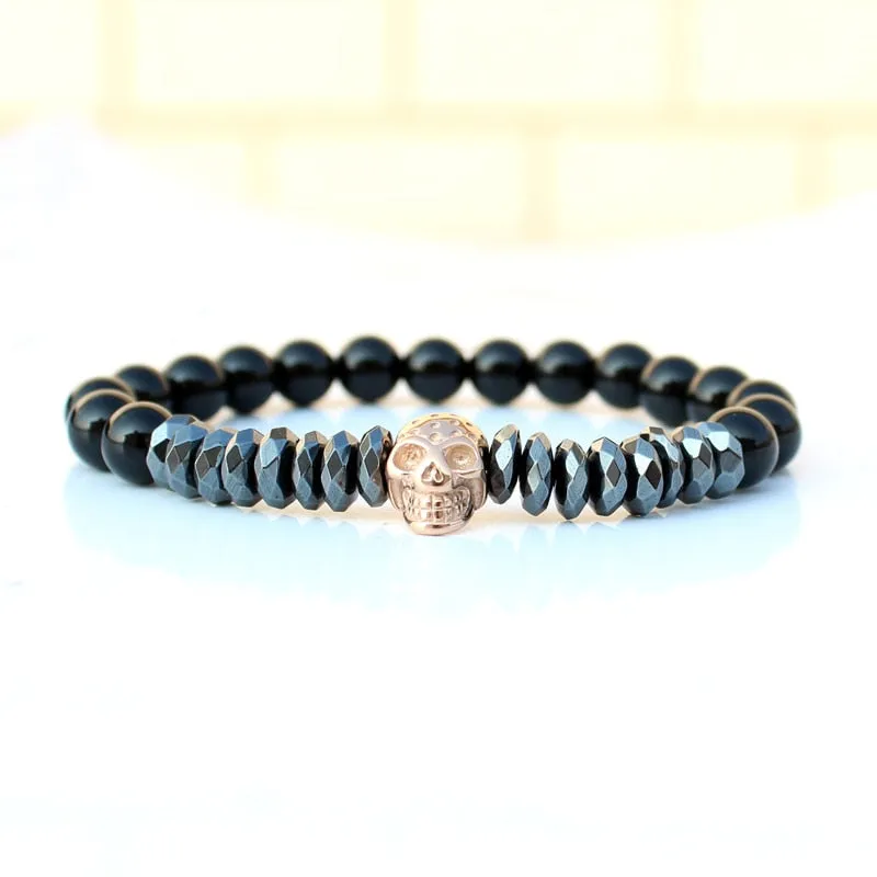 Matt Onyx Stone Bead Bracelet