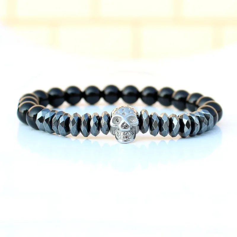 Matt Onyx Stone Bead Bracelet