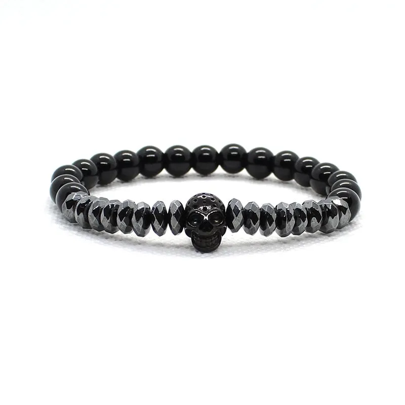 Matt Onyx Stone Bead Bracelet