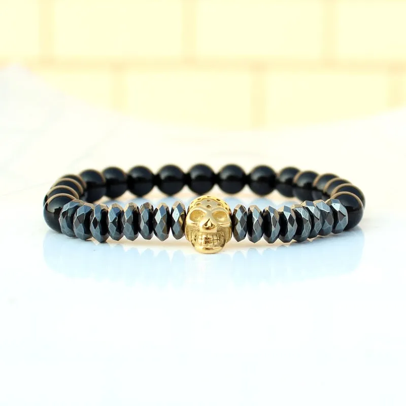 Matt Onyx Stone Bead Bracelet