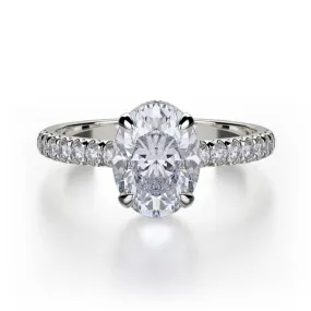 Michael M Crown Oval-Cut Diamond Solitaire R750-3-OV