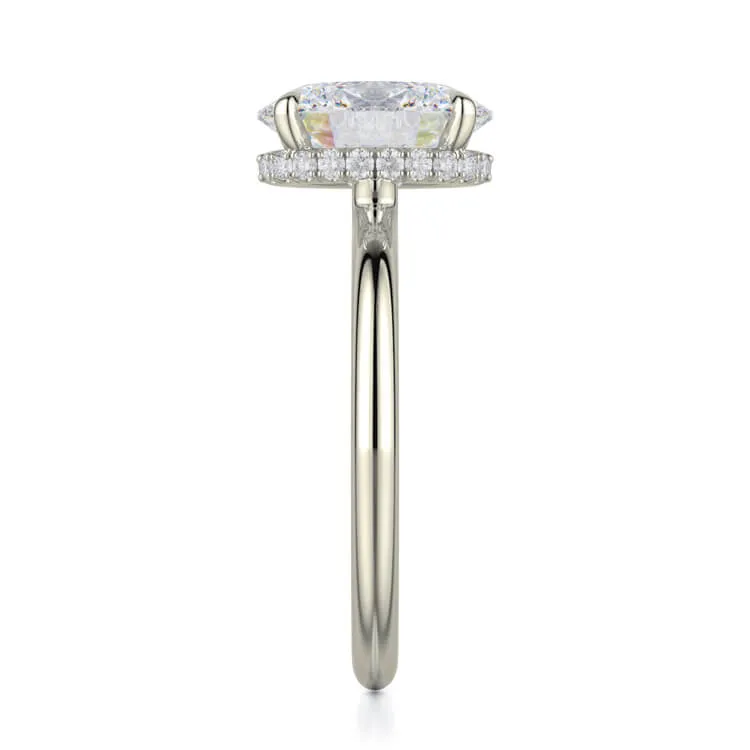 Michael M Crown Oval-Cut Diamond Solitaire R750-3-OV