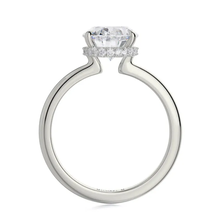 Michael M Crown Oval-Cut Diamond Solitaire R750-3-OV