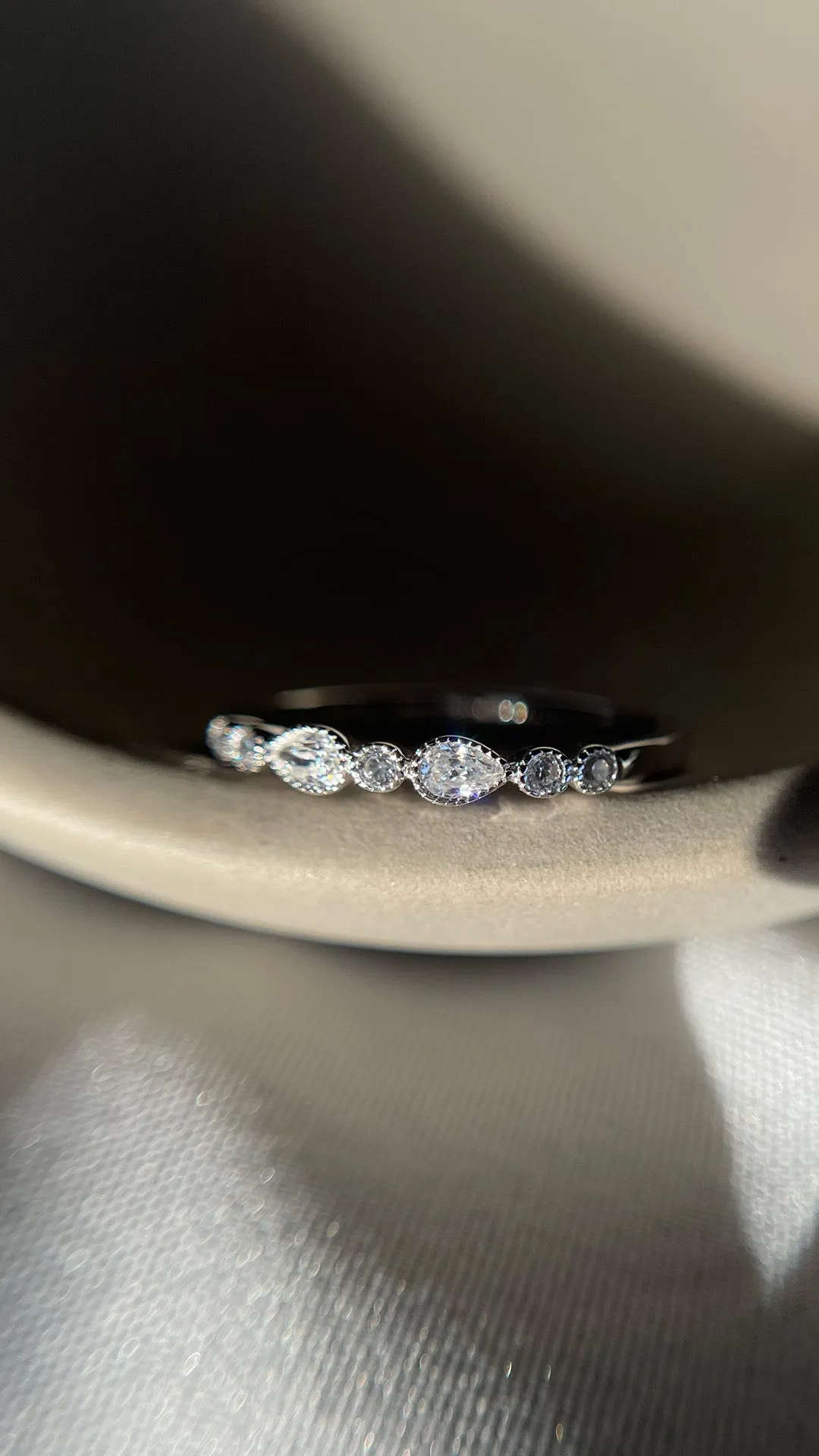 Mindy Ring White Gold Plated