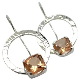 Morganite Trilogy Earrings
