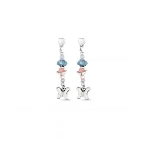 Multicoloured Crystal Metamorphosis Earrings PEN0924MCLMTL