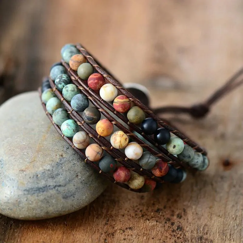 Multilayer Bohemian Wrap Beaded Bracelets
