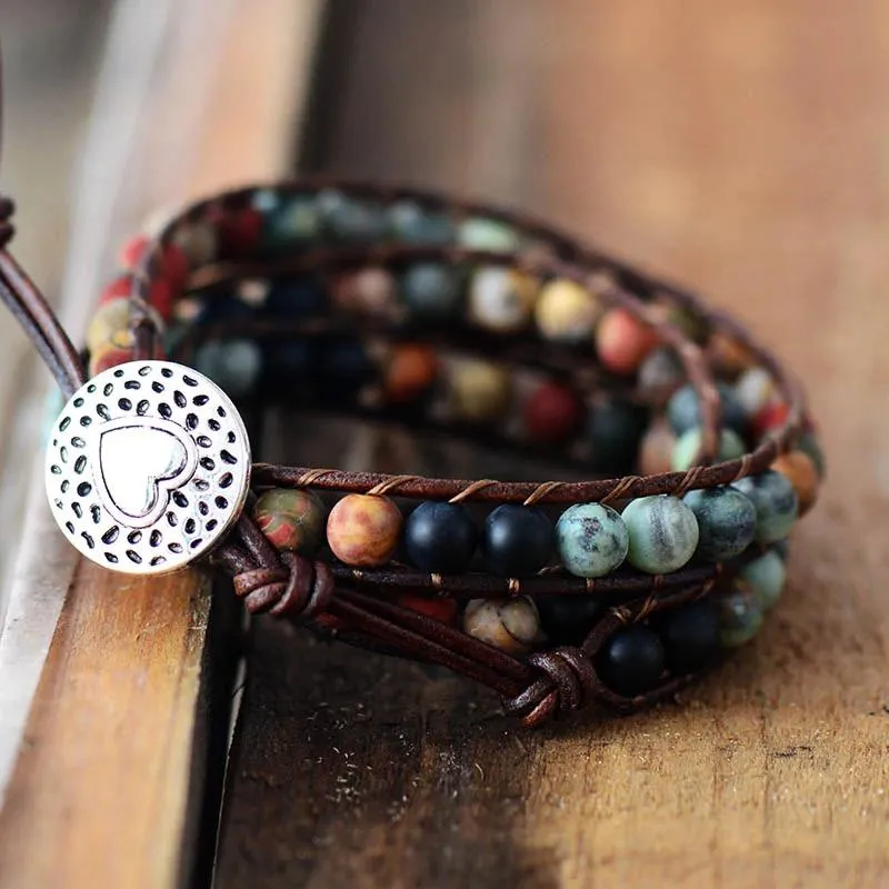 Multilayer Bohemian Wrap Beaded Bracelets