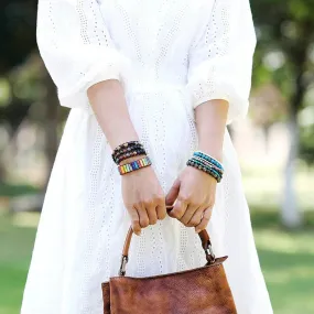 Multilayer Bohemian Wrap Beaded Bracelets