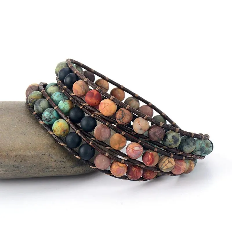 Multilayer Bohemian Wrap Beaded Bracelets