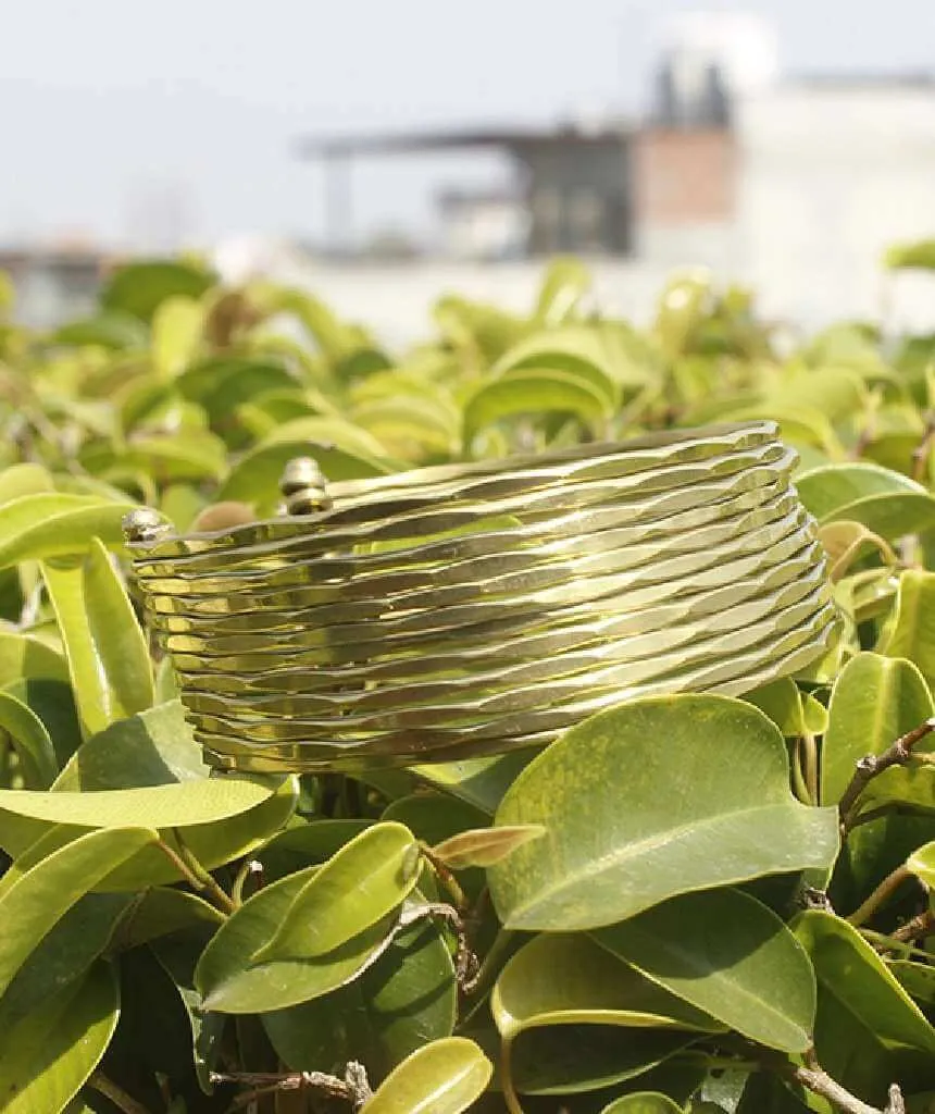 Multistrand Statement Brass Cuff