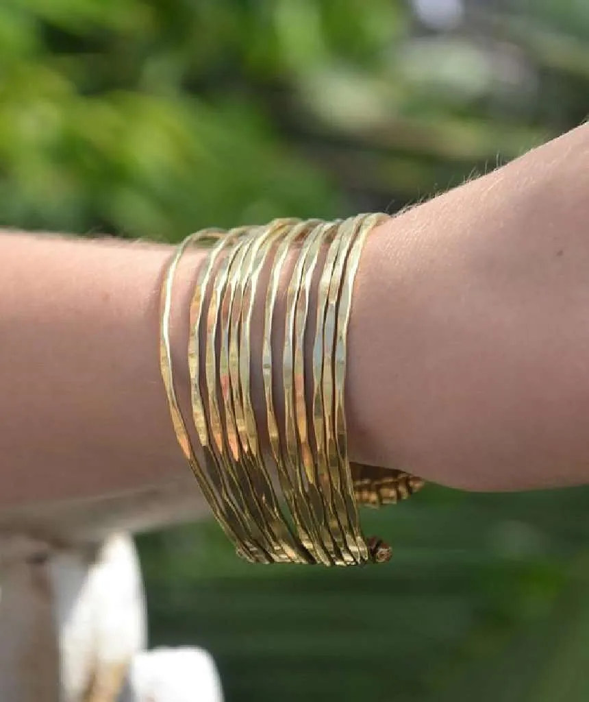 Multistrand Statement Brass Cuff