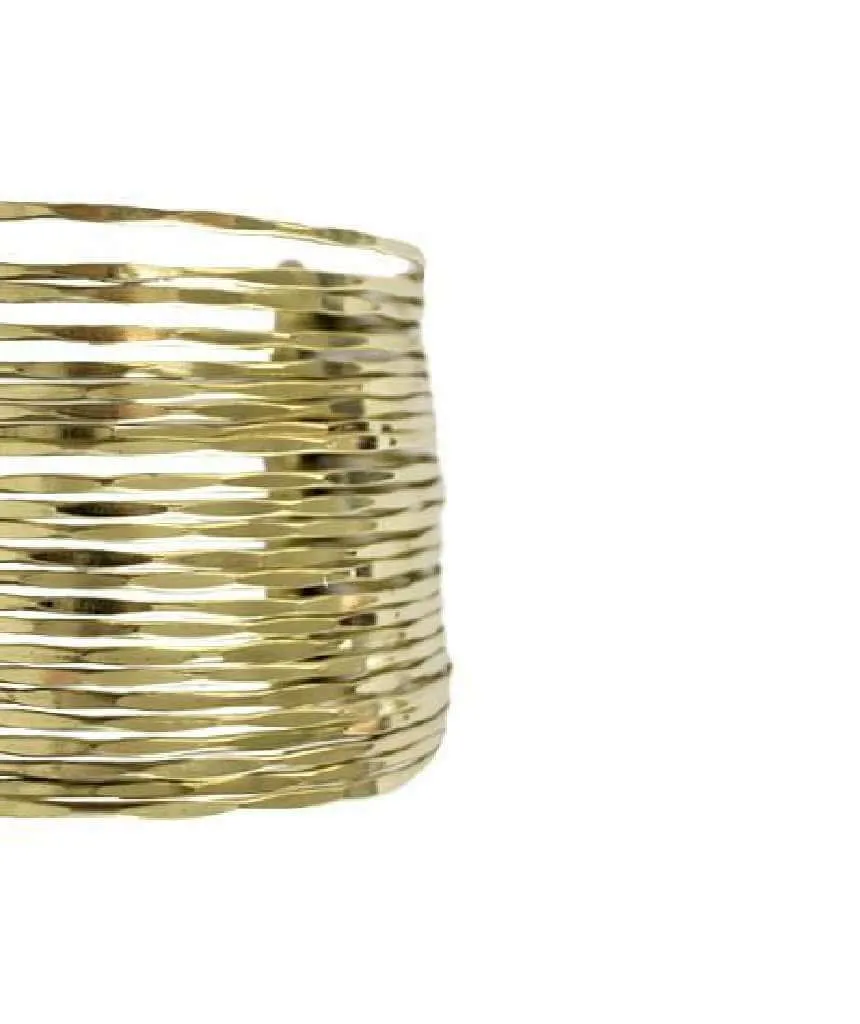 Multistrand Statement Brass Cuff