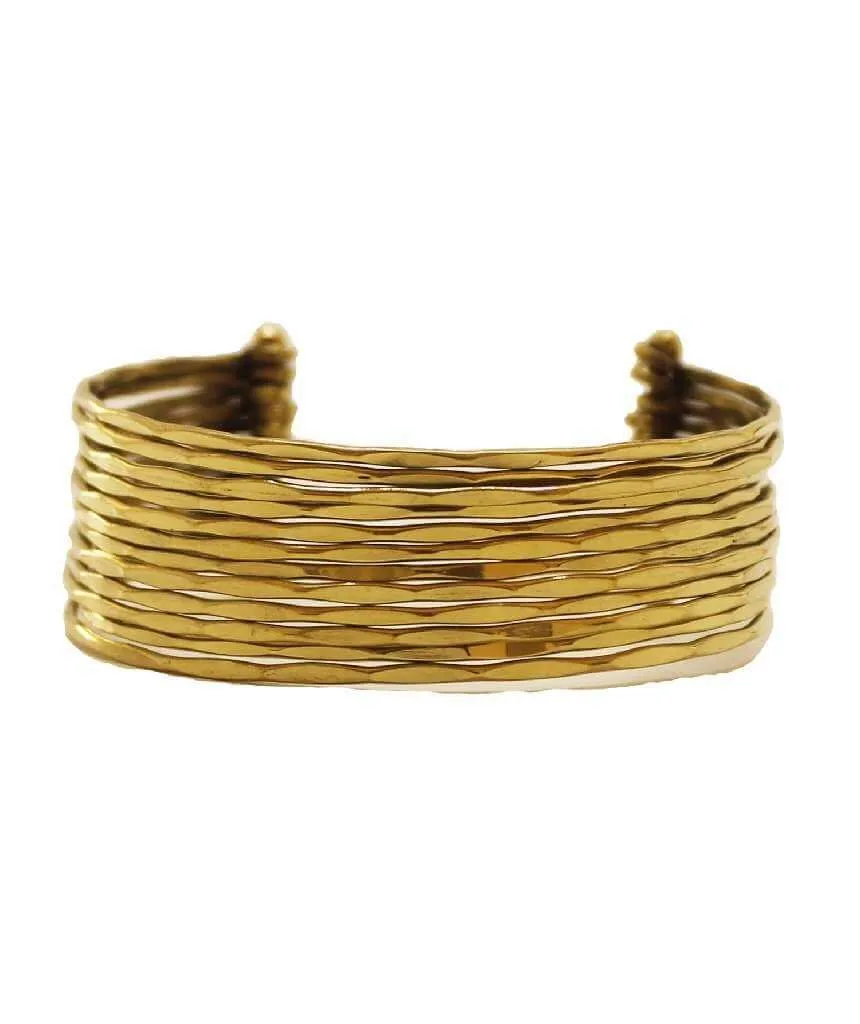 Multistrand Statement Brass Cuff