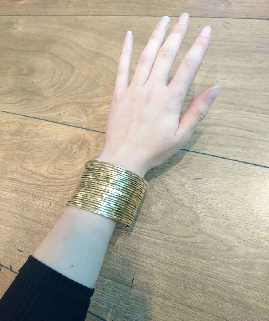Multistrand Statement Brass Cuff