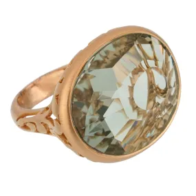 Pomellato 10.19 Carat Prasiolite Cocktail Rose Gold Ring Sz 6 1/4