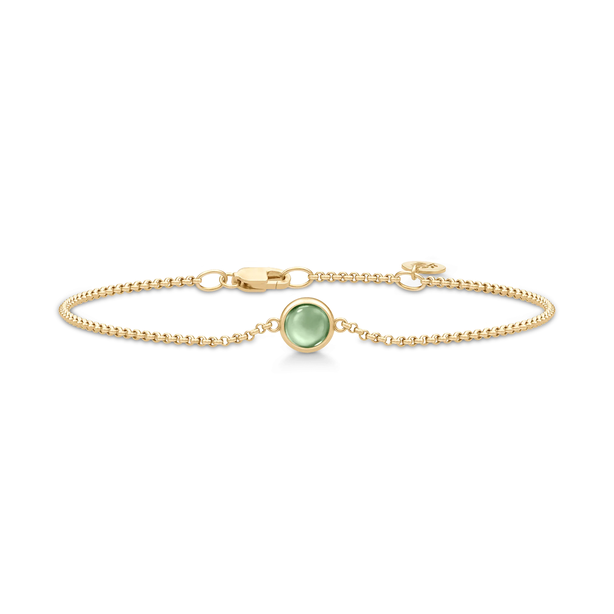 Primini Gold Plated Bracelet w. Green Amethyst