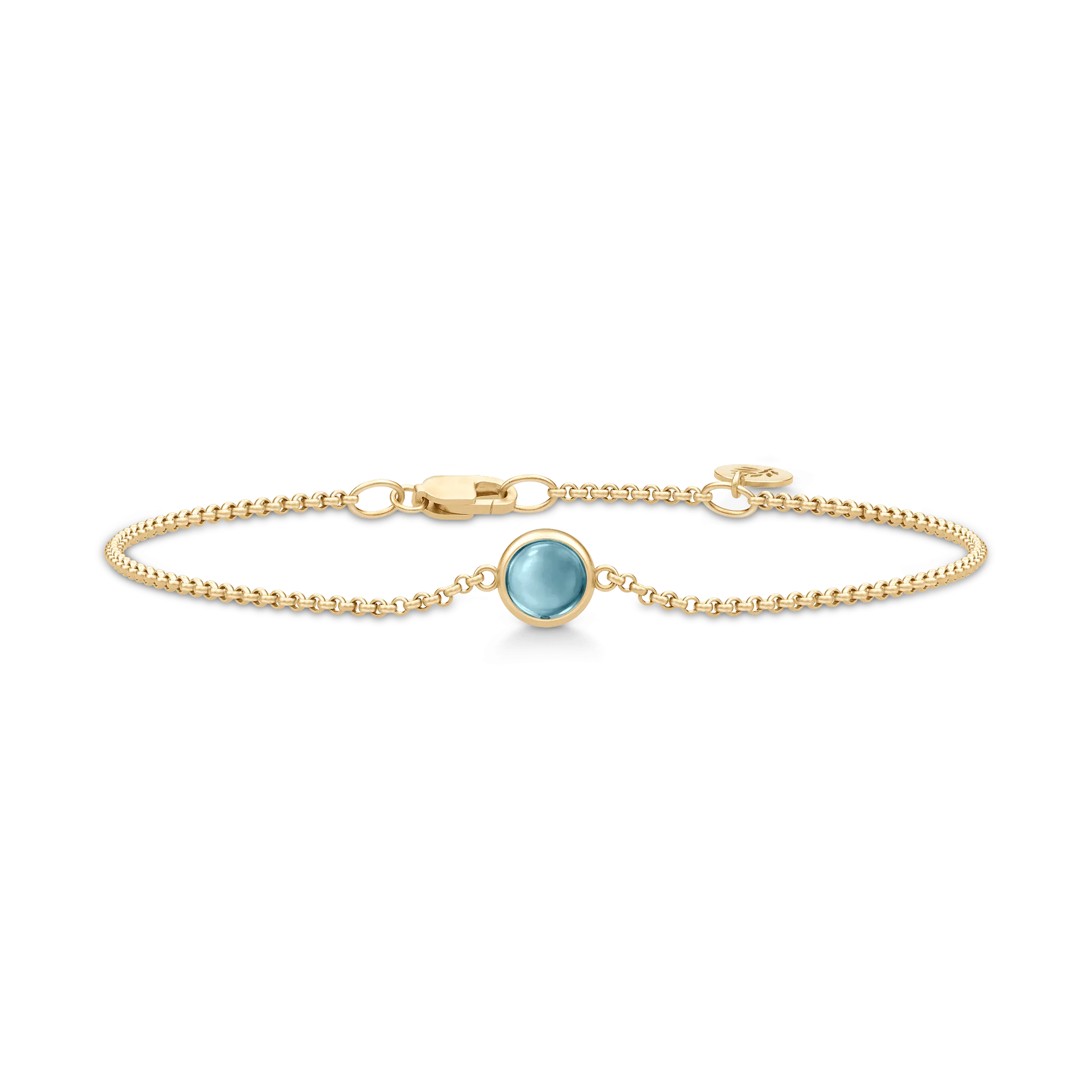 Primini Gold Plated Bracelet w. Ice Blue Crystal