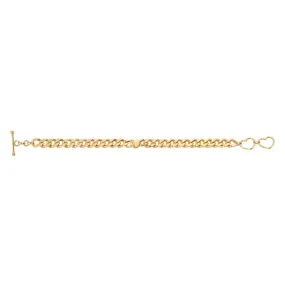 Promise Curb-Chain Vermeil Bracelet